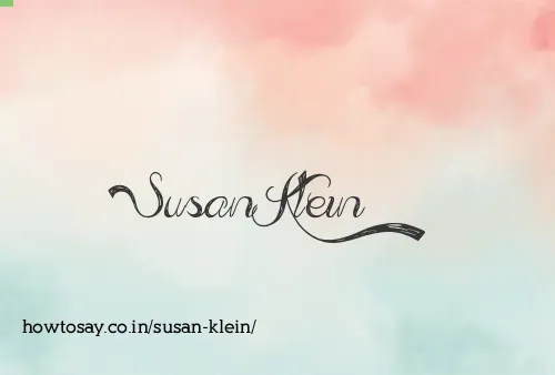 Susan Klein