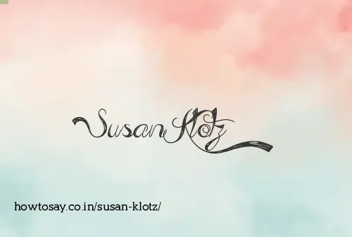 Susan Klotz