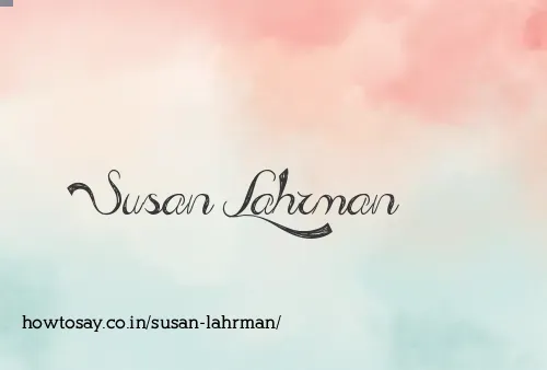 Susan Lahrman