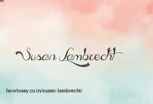 Susan Lambrecht