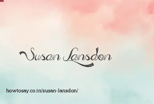 Susan Lansdon
