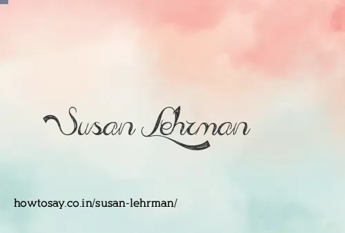 Susan Lehrman