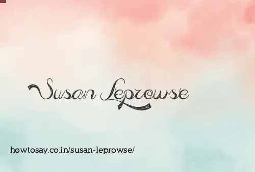 Susan Leprowse