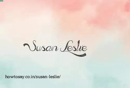 Susan Leslie