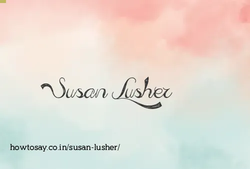 Susan Lusher