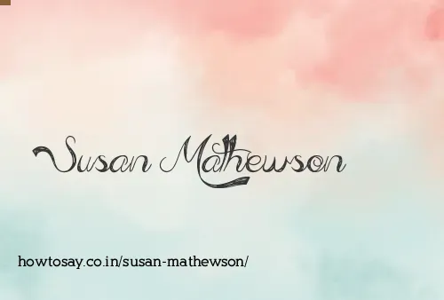 Susan Mathewson