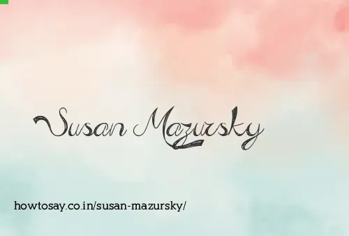 Susan Mazursky