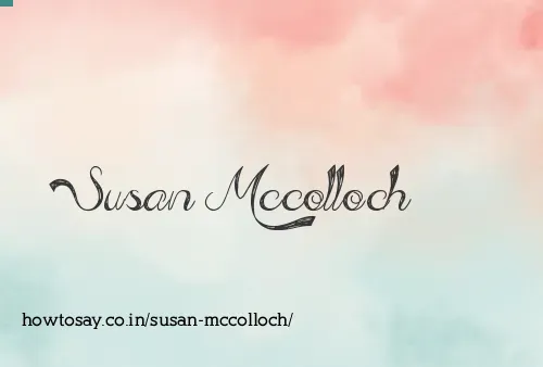 Susan Mccolloch