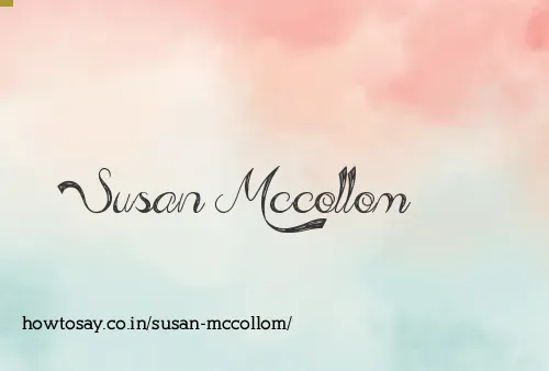 Susan Mccollom