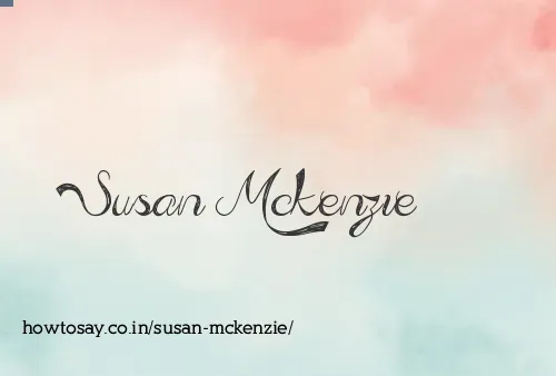 Susan Mckenzie