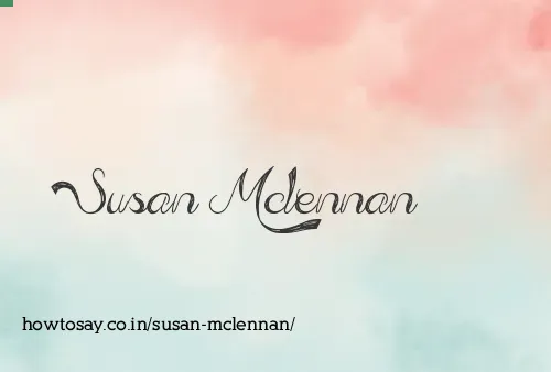 Susan Mclennan