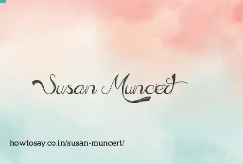 Susan Muncert
