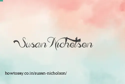 Susan Nicholson