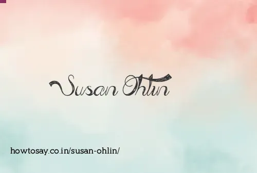 Susan Ohlin