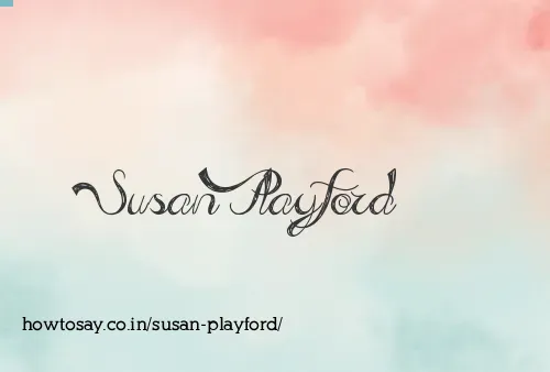 Susan Playford