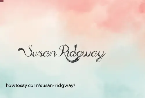 Susan Ridgway