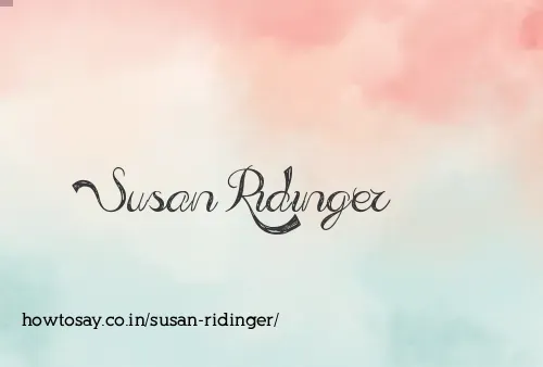 Susan Ridinger