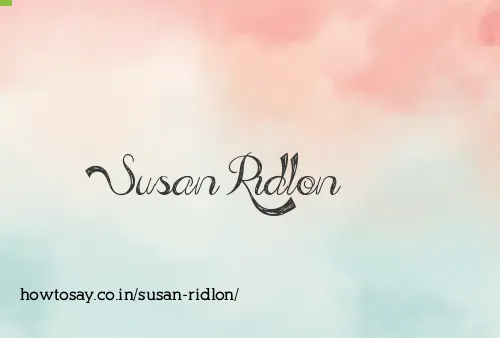 Susan Ridlon