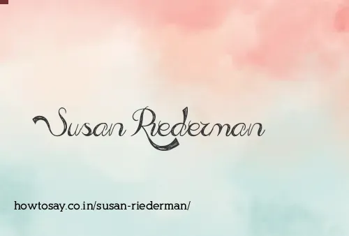 Susan Riederman