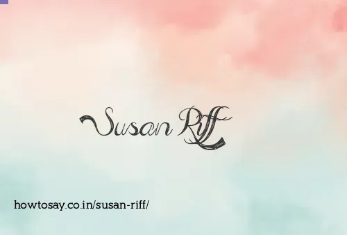 Susan Riff