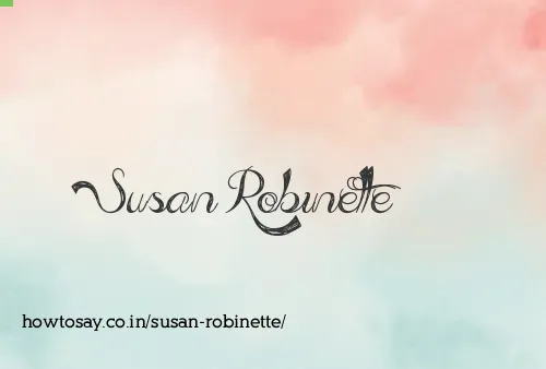 Susan Robinette