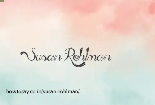 Susan Rohlman