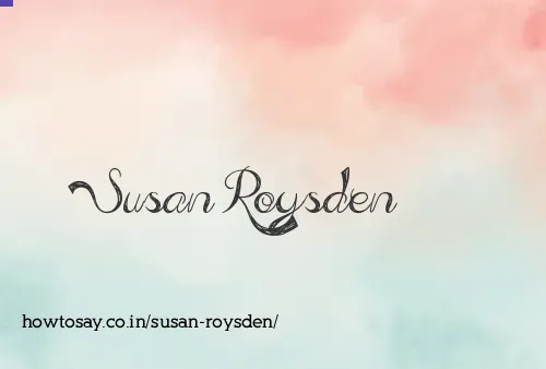 Susan Roysden