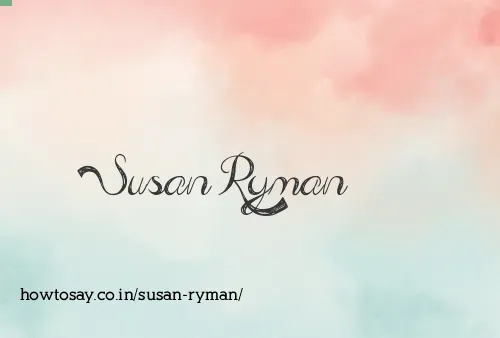 Susan Ryman