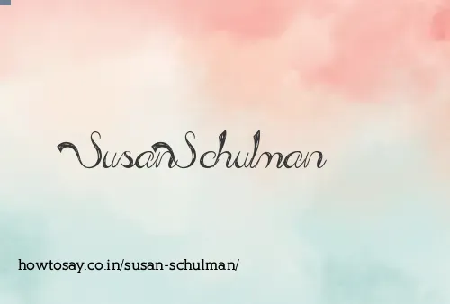 Susan Schulman