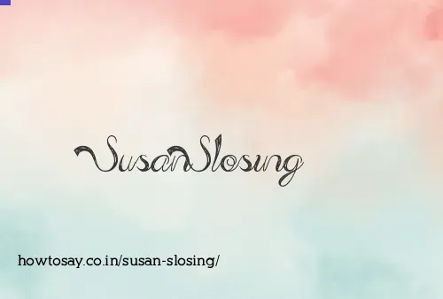 Susan Slosing