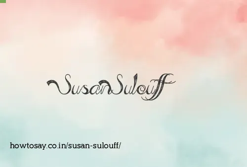 Susan Sulouff