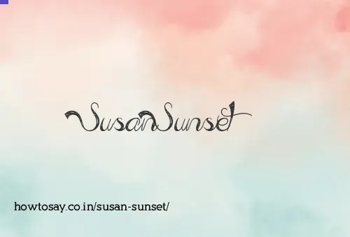 Susan Sunset