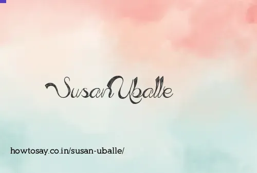 Susan Uballe