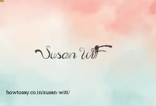 Susan Witt
