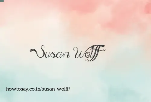 Susan Wolff