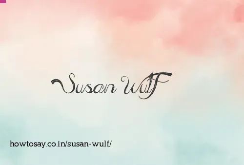 Susan Wulf