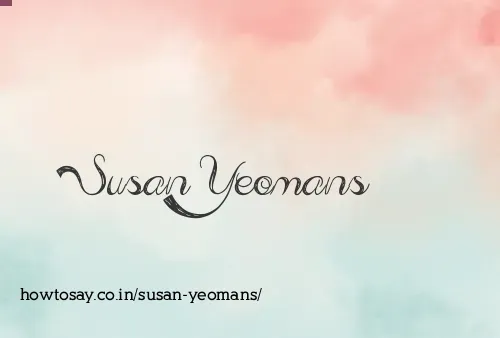 Susan Yeomans