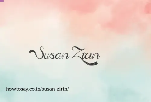 Susan Zirin