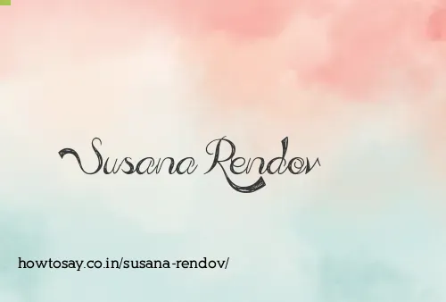 Susana Rendov
