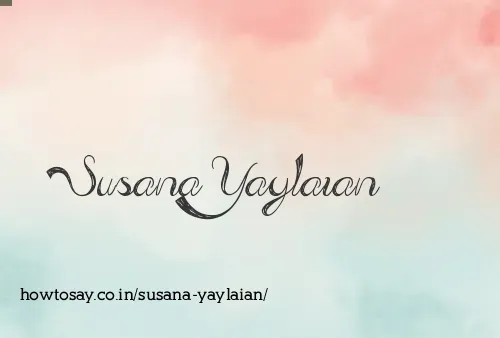 Susana Yaylaian