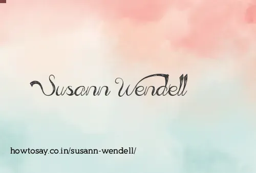 Susann Wendell