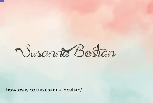 Susanna Bostian