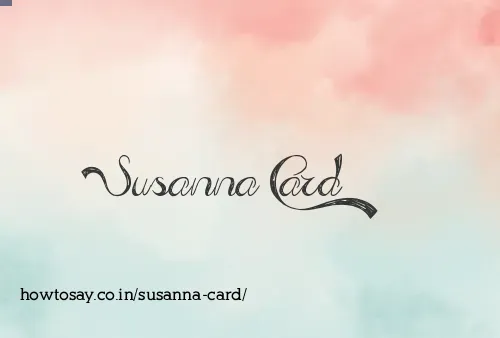 Susanna Card