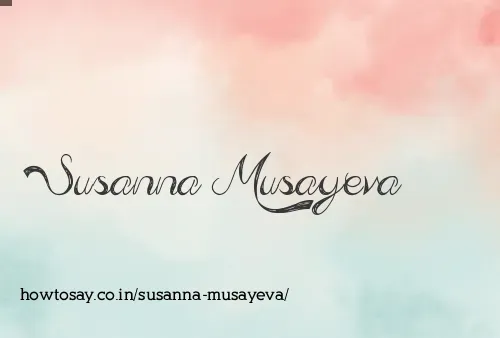 Susanna Musayeva