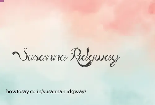 Susanna Ridgway
