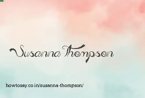 Susanna Thompson