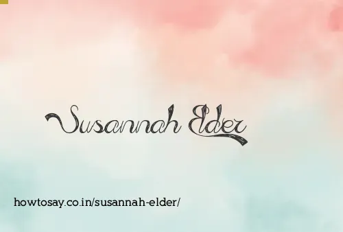 Susannah Elder