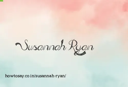 Susannah Ryan