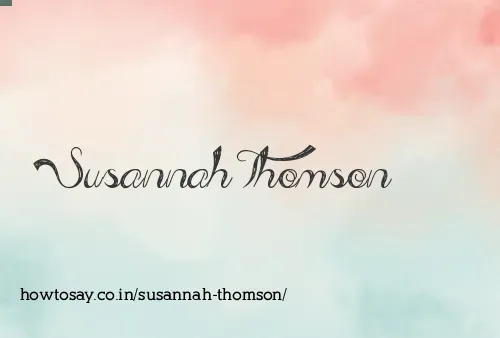 Susannah Thomson