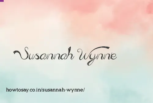 Susannah Wynne